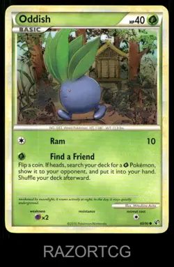 ODDISH 60/90 C HGSS UNDAUNTED POKEMON LP - Image 1