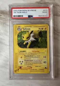 2003 Pokemon Skyridge Jolteon-Holo #H12 PSA 2 - Image 1