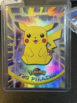 1999 Topps Pokemon TV Animation Edition Pikachu #25 rainbow foil holo - Image 1
