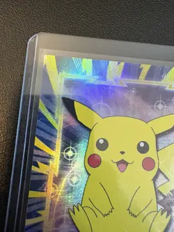 1999 Topps Pokemon TV Animation Edition Pikachu #25 rainbow foil holo - Image 4