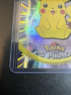 1999 Topps Pokemon TV Animation Edition Pikachu #25 rainbow foil holo - Image 5
