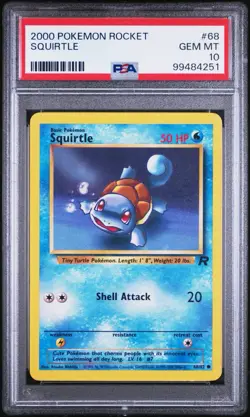 2000 Pokemon Rocket Squirtle #68 PSA 10 - Image 1