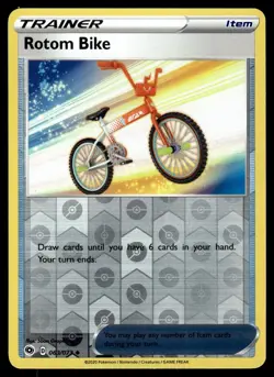ROTOM BIKE - 063/073 Uncommon Champion's Path Pokemon Reverse Holo NM - Image 1
