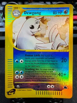 Pokemon Dewgong Skyridge 7 Near Mint (NM) Reverse Holo - Image 1