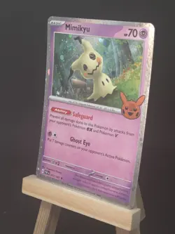 Mimikyu 037/091 Trick Or Trade Holo Double SWIRL 🌀🌀Rare Pokemon TCG 2024 NM - Image 5
