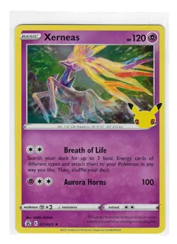 Pokemon TCG Xerneas 12/25 Celebrations Holo NM - Image 1