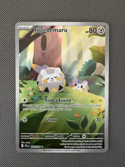 Togedemaru 104/094 Illustration Rare Phantasmal Flames Pokemon Holo Near Mint - Image 1