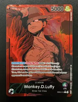 Monkey D Luffy Leader 25th Anniversary EB02 010 Alt Art - English NM - Image 1