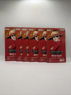 (6 Packs) One Piece TCG English OP-13 Carrying On His Will Sleeved Booster Packs - Image 1