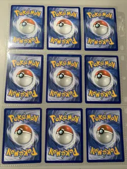 Pokemon TCG XY Evolutions Reverse Holo Rare 9 Cards Binder Page Lot - Image 2