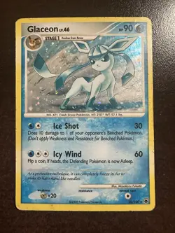 Glaceon 20/100 Holo Majestic Dawn Pokemon TCG Deck Exclusives DMG - Image 1