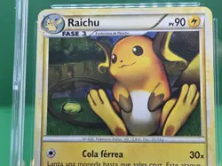 Pokemon Spanish HeartGold & SoulSilver Raichu Holo 10/123 CGC Mint 9 - Image 2