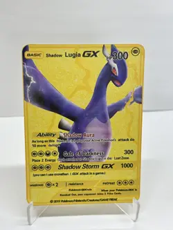 Shadow Lugia GX HP300 Metal Pokemon Card-Collectible Gift Display. - Image 1
