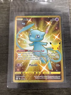 Pokemon Mew 025 025 Gold Secret Rare Celebrations 25th Anniversary - Image 1
