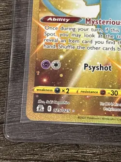 Pokemon Mew 025 025 Gold Secret Rare Celebrations 25th Anniversary - Image 4