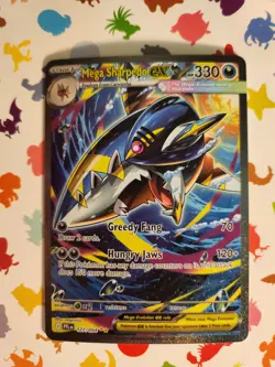 Mega Sharpedo EX 127/094 Phantasmal Flames Special Illustration Rare Pokemon Tcg - Image 1