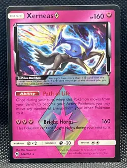 Pokemon TCG Xerneas 144/214 Holo Lost Thunder - Image 1