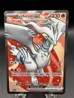 Pokemon Reshiram ex 158/086 White Flare NM - Image 1