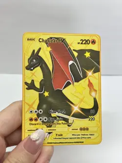 CharizardV HP220 Metal Pokemon Card-Collectible Gift Display. - Image 3