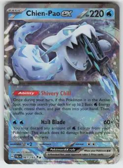 Chien-Pao ex 061/193 Double Rare Paldea Evolved Pokemon Holo Near Mint - Image 1