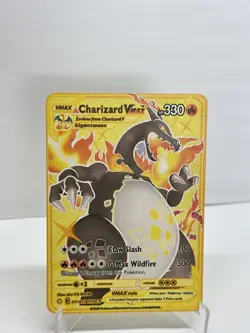 Charizard VMAX HP330 Metal Pokemon Card-Collectible Gift Display. - Image 1