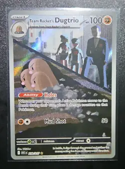 2026 Pokemon Ascended Heroes Team Rocket's Dugtrio Illustration Rare #239/217 - Image 1