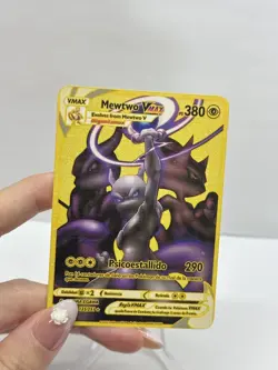 Mewtwo VMAX PS380 Metal Pokemon Card-Collectible Gift Display. - Image 1