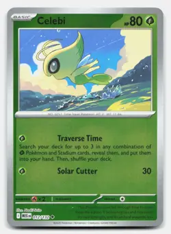 Celebi 012/132 Uncommon Mega Evolution Pokemon Reverse Holo NM - Image 1