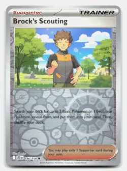Brock's Scouting 146/159 Uncommon Journey Together Pokemon Reverse Holo NM - Image 1