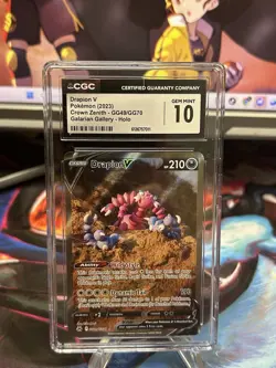 CGC 10 Drapion V GG49/GG70 Crown Zenith Secret Illustration Rare Pokemon Card - Image 1