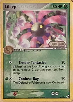 2006 Pokemon 56/92 Lileep Reverse Holo EX Legend Maker TCG Card - Image 1