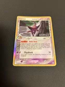 Pokemon TCG Espeon 4/113 Delta Species Reverse Holo Rare, English 2005 70HP - Image 2