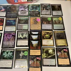 26 GREEN & Black Magic The Gathering Card Lot Great Value All 26 Cards LP-HP - Image 4