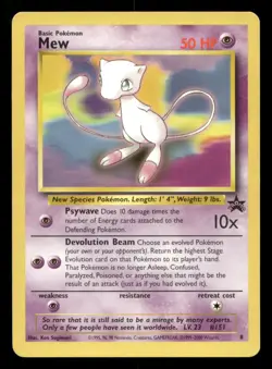 Mew 8 Wizards Black Star Promos MP Pokemon - Image 1
