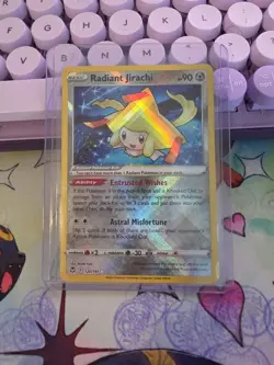 NM Pokemon Silver Tempest Radiant Jirachi Radiant Rare #120/195 - Image 1