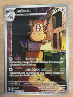 Pokemon Raticate Illustration Rare Perfect Order 099/088 - Image 1