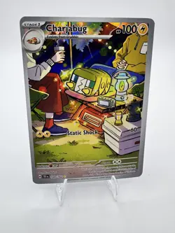 Charjabug 169/162 2024 Temporal Forces Illustration Rare Card Pokemon TCG NM - Image 1