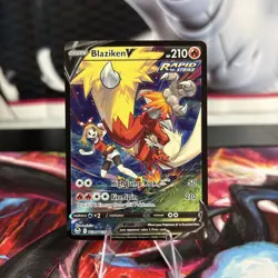 Blaziken V TG14/TG30 Ultra Rare Silver Tempest Trainer Gallery Pokemon TCG - Image 1