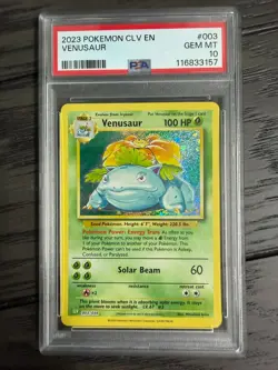 Pokemon CLV EN Venusaur 003/034 Trading Card Game Classic Collection Holo PSA 10 - Image 1