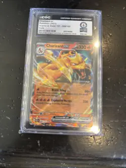 Pokemon CGC Charizard Ex 006 2023 Record Holder CGC AU - Image 1