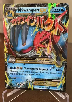 The Pokemon Company Pokemon TCG M Swampert EX XY87 Promo Mega EX Holo Eng HP - Image 1