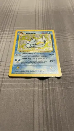 Pokemon TCG Vaporeon 12/64 Jungle Holo Rare MP- - Image 3