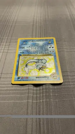 Pokemon TCG Vaporeon 12/64 Jungle Holo Rare MP- - Image 5