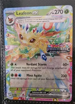 Pokemon Leafeon EX 006/131 Promo Stamped Holo Prismatic Evolutions - Image 1
