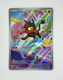 Litten 044 Holo Promo ME: Mega Evolution Promo Pokemon Near Mint - Image 1