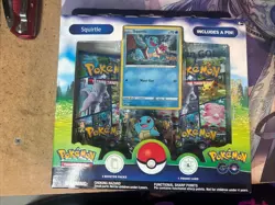 TCG Pokemon GO Squirtle Pin Collection Box - Image 1