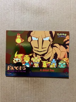 A Great Day #58 TOPPS Pikachu's Vacation - Foil Pokemon Card - NM/M - Image 1