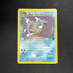 Dark Gyarados 8/82 Holo Rare Team Rocket Pokemon - Image 1