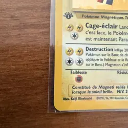 Pokemon TCG 1st Edition Base FRENCH Holo Magneton - 9/102 - LP - Image 5