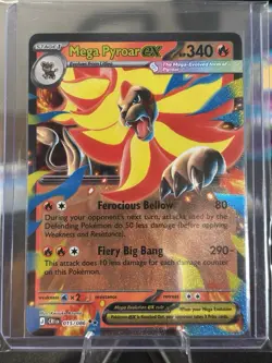Mega Pyroar EX 015/086 Chaos Rising Holo Pokemon TCG English - Image 1